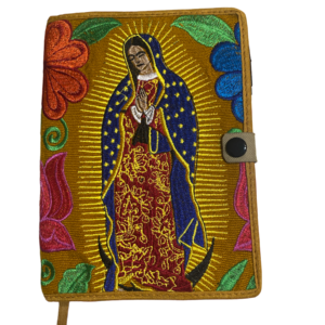 Custodia E Quaderno Madonna Con Ricami In Filo Di Seta