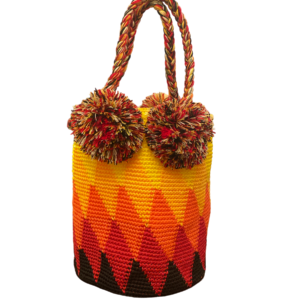 Borsa Tipo Secchiello Fatta A Mano In Filo Di Canapa