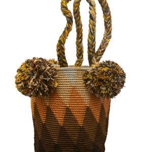 Borsa Tipo Secchiello Fatta A Mano In Filo Di Canapa