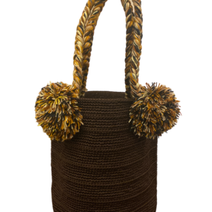 Borsa Tipo Secchiello Fatta A Mano In Filo Di Canapa