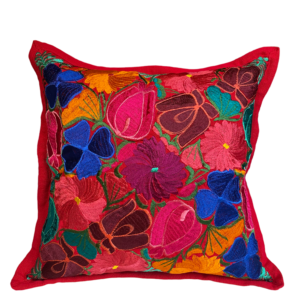 Cuscino Ricamato Con Filo di Seta