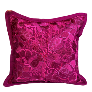 Cuscino Ricamato Con Filo Di Seta