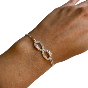 Bracciale infinito in argento .925