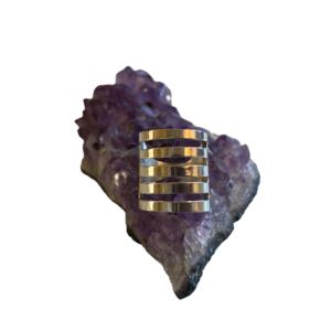 Anello righe in argento .925