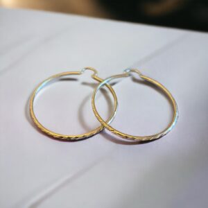 Cerchietti con linee in diagonale argento .925