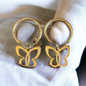 Cerchietti con ciondolo di farfalla