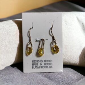 Orecchini e ciondolo con zircone giallo