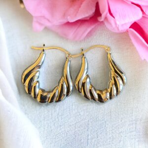 Orecchini a cerchio in argento .925