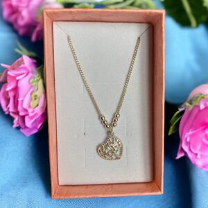 Collana con ciondolo di cuore in argento .925
