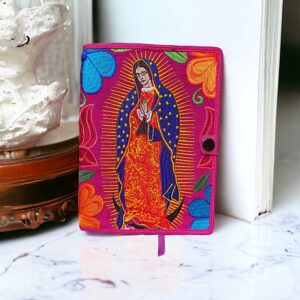 Custodia E Quaderno Madonna Con Ricami In Filo Di Seta