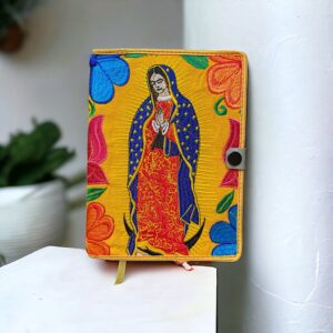 Custodia E Quaderno Madonna Con Ricami In Filo Di Seta