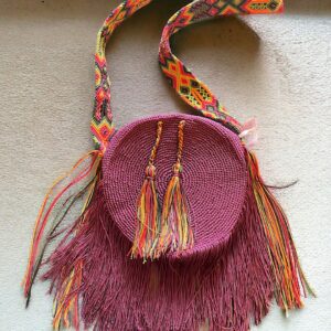 Borsa rotonda in canapa naturale