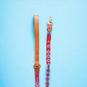 Guinzaglio per cane in pelle riciclata e canapa 125 cm