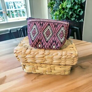 Porta monete fatto su telaio