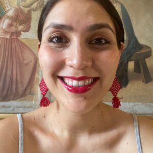 Orecchini ricamati a mano