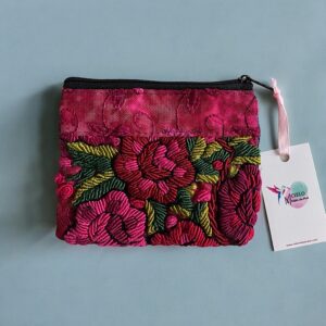 Portamonete ricamato a mano