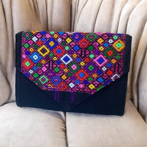 Pochette In Cotone Con Ricami a mano