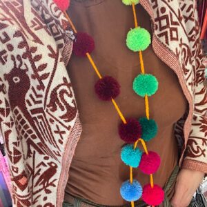 Collana/cintura pompon