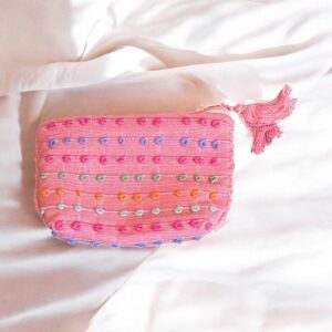 Porta monete fatto su telaio