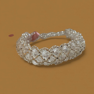 Bracciale in perline e cristalli fatto a mano