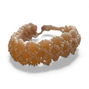 Bracciale in perline e cristalli fatto a mano