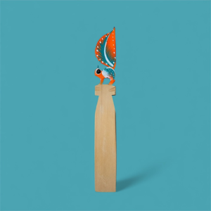 Segnalibro in legno fatto e dipinto a mano