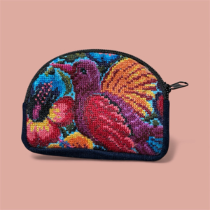 Portamonete ricamato a mano