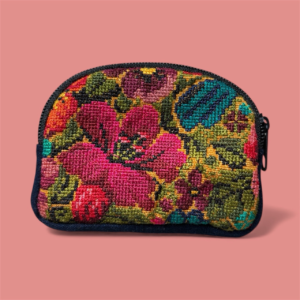 Portamonete ricamato a mano