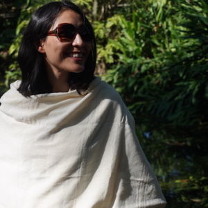 Rebozo tradizionale messicano fatto a mano sul titolo