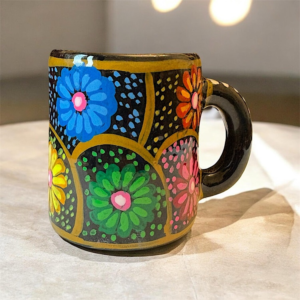 Tazzina in terracotta fatta e dipinta a mano