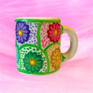 Tazzina in terracotta fatta e dipinta a mano