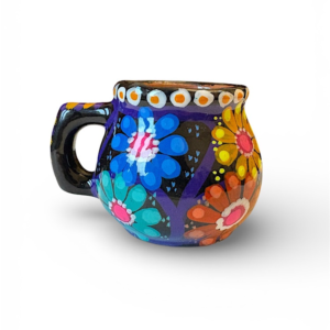 Tazzina in terracotta fatta e dipinta a mano