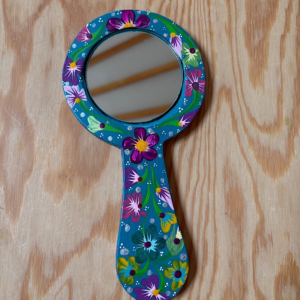 Specchio in legno dipinto a mano