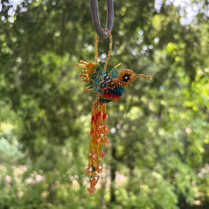 Colibrì fatti a mano con perline